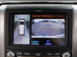 パノラミックビューモニターシステム搭載！クルマの前後左右のカメラを用いて全方位をナビモニターで確認が出来き安全運転・駐車をサポートします！