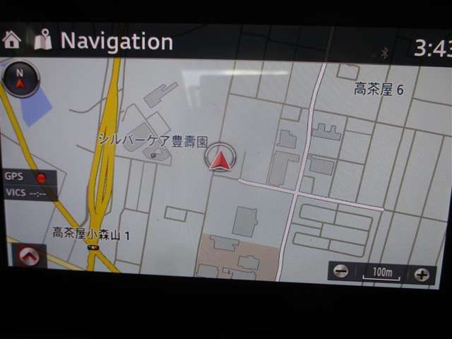 地図画面はこのように分かりやすく表示されます♪目的地を設定して快適なドライブにしましょう！