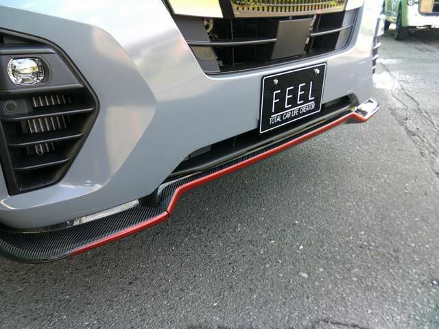 ハーツ　カーボンフロントフリッパーに赤ライン塗装！