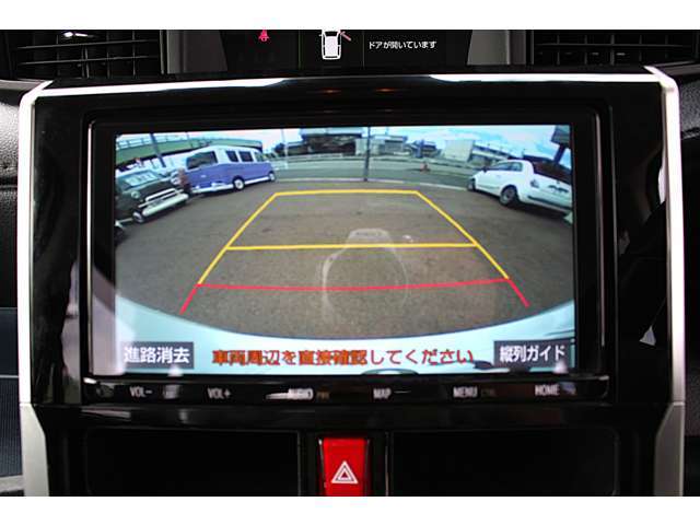 ガイド付きバックカメラは駐車が不得意な人もばっちりときっちりと停めれます