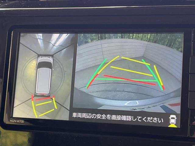 【パノラマモニター】専用のカメラにより、上から見下ろしたような視点で360度クルマの周囲を確認することができます☆縦列駐車や幅寄せ時に活躍してくれます♪