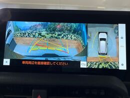 【パノラミックビューモニター】専用のカメラにより、上から見下ろしたような視点で360度クルマの周囲を確認することができます☆死角部分も確認しやすく、狭い場所での切り返しや駐車もスムーズに行えます。