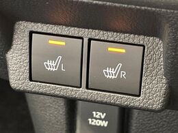 【シートヒーター】寒い日に重宝するシートヒーター！エアコンより早く温まってくれるので寒がりの人も安心ですね♪エアコンの温風は乾燥するから苦手、という方にもをおすすめです。