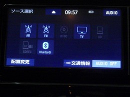 センターディスプレイ装備！テレビ・ブルートゥースなどがご利用できます。