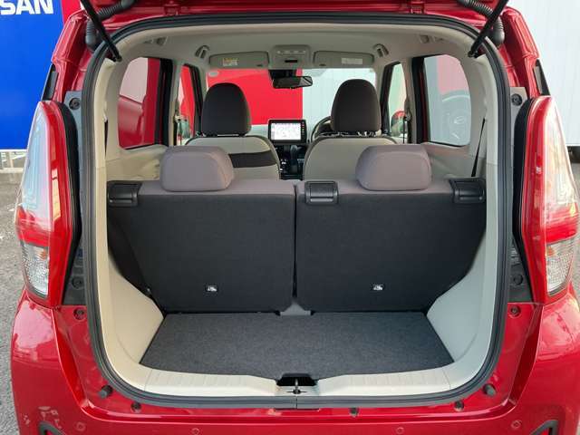 荷物を積むためのスペースをしっかり確保出来ます。