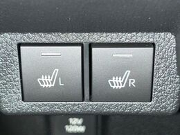 【シートヒーター】寒い日に重宝するシートヒーター！エアコンより早く温まってくれるので寒がりの人も安心ですね♪エアコンの温風は乾燥するから苦手、という方にもをおすすめです。