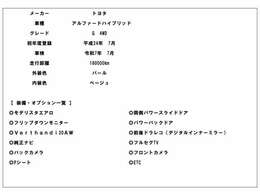 装備・オプションを表示しています。