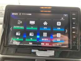 テレビやラジオ、CD/DVD、ブルートゥースも使えます。テレビはフルセグなのでストレスなくご覧いただけます！