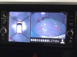 全方位モニターがついています！　車の周囲を360°安全確認できるので、普段の駐車はもちろんの事、縦列駐車や幅寄せの際にも活躍してくれますよ。