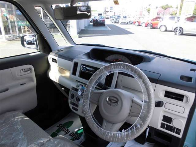 見晴らしの良い運転席。