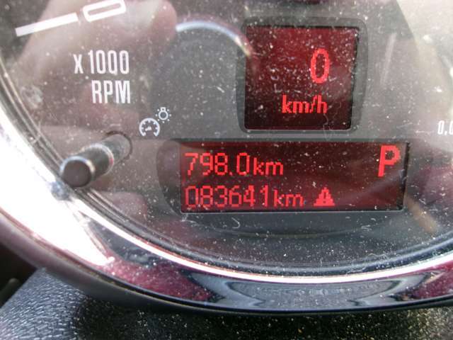 走行距離は合計83641KMとなります。