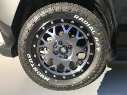 MUDSTAR　A/T175/65R15マッド＆スノーホワイトレタータイヤ　エクストリームJホイール