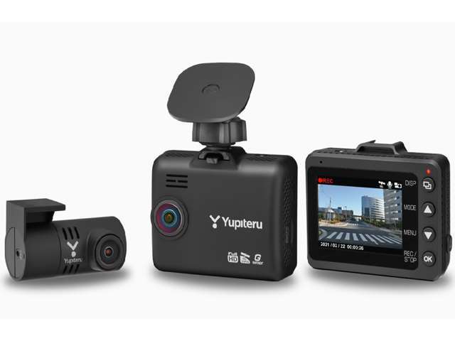 今や必需品の前後ドライブレコーダー取付です。安心のユピテル製。本体・SD・工賃込の価格です。※画像はイメージになります。