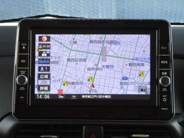 タッチパネルで使い易い日産純正メモリーナビゲーション