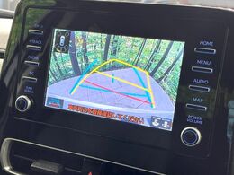 【バックカメラ】駐車時に後方がリアルタイム映像で確認できます。大型商業施設や立体駐車場での駐車時や、夜間のバック時に大活躍！運転スキルに関わらず、今や必須となった装備のひとつです！