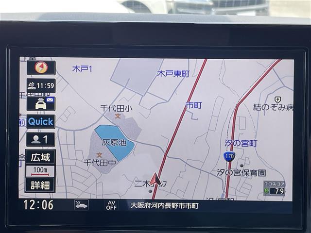 【純正ナビ】専用設計で車内の雰囲気にマッチ、ナビ利用時のマップ表示は見やすく、いつものドライブがグッと楽しくなります。