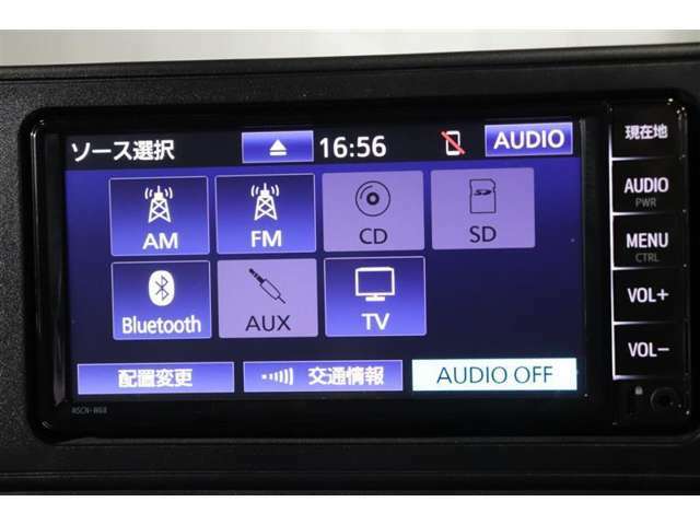 CD・SDオーディオ・Bluetoothオーディオ再生可能♪ワンセグTV視聴可能