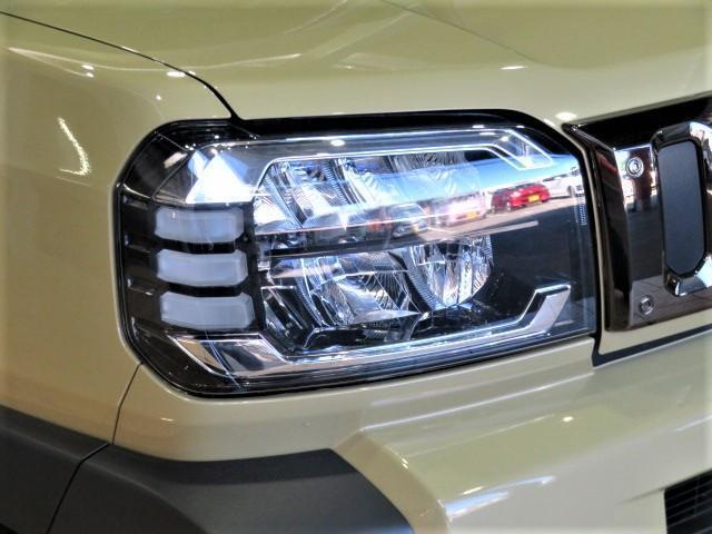 LEDヘッドランプで暗闇を明るく照らす。