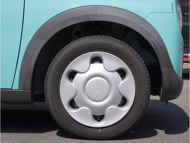 【ホイールキャップ】車に良く似合う純正ホイールキャップが装備されています。ノーマルタイヤ、スタッドレスタイヤもスズキ自販島根にお任せください。