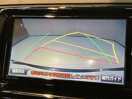 バックガイドモニターで、後方を確認しながら安心して駐車することができます。運転初心者も熟練者も必須の機能ですよ！