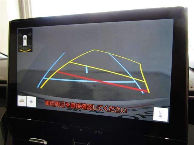 駐車も安心のガイドライン付きバックモニターです。