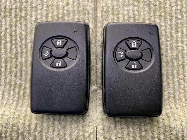 ポケットやバックにキーを入れたままドアロックの開閉ができるスマートキー。
