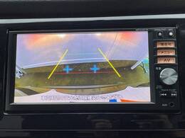 【バックカメラ】駐車時に後方がリアルタイム映像で確認できます。大型商業施設や立体駐車場での駐車時や、夜間のバック時に大活躍！運転スキルに関わらず、今や必須となった装備のひとつです！