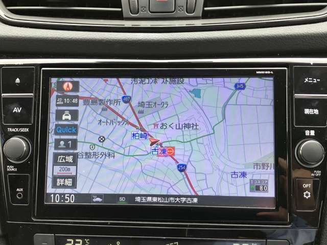 純正メモリーナビ付き！今やナビは必需品と言っても過言ではありませんね！操作性も良く視認性に優れた純正品はオススメです！しかも中古車保証の対象となっておりますので、万が一の故障の際も安心ですね♪