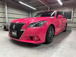 特別仕様車アスリートG　リボーンピンク！純正HDDナビ！バックモニター！ETC！サンルーフ！白本革！インテリジェントクリアランスソナー！クルーズコントロール！左側リアドアエアーオープン仕様！LAXA7