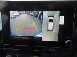 お車を上から見下ろしたような視点で駐車できる便利なパノラミックビューモニターも装備しています！