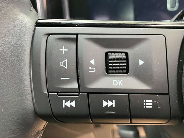 ステアリングスイッチで、オーディオ操作、メーター内の情報の切り替えが可能に！わき見運転をせずに、快適な運転が出来ますよ♪