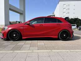 19インチには見えない、マルチスポークホイールはブラックリペイント済み。