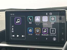 【ディスプレイオーディオ】スマホに接続すれば「Apple　CarPlay」または「Android　Auto」から、アプリのナビや電話・メッセージ・音楽などが利用できます！