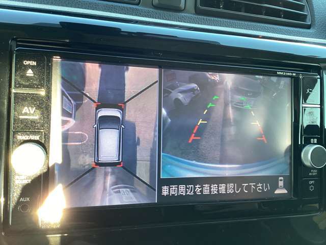 アラウンドビューモニター搭載で駐車も楽になりますね