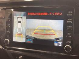 【パノラミックビューモニター】専用のカメラにより、上から見下ろしたような視点で360度クルマの周囲を確認することができます☆死角部分も確認しやすく、狭い場所での切り返しや駐車もスムーズに行えます。