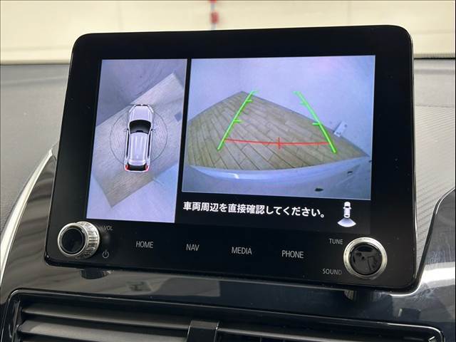 360カメラ搭載。駐車時も安心です。