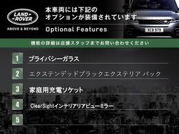 こちらの車両には表記のメーカーオプションが装備・装着されております。