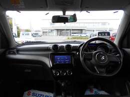 ドライバー目線の画像です。視界も確保されているので、見やすいです。