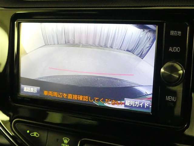 バックガイドモニターで、後方を確認しながら安心して駐車することができます。運転初心者も熟練者も必須の機能ですよ！