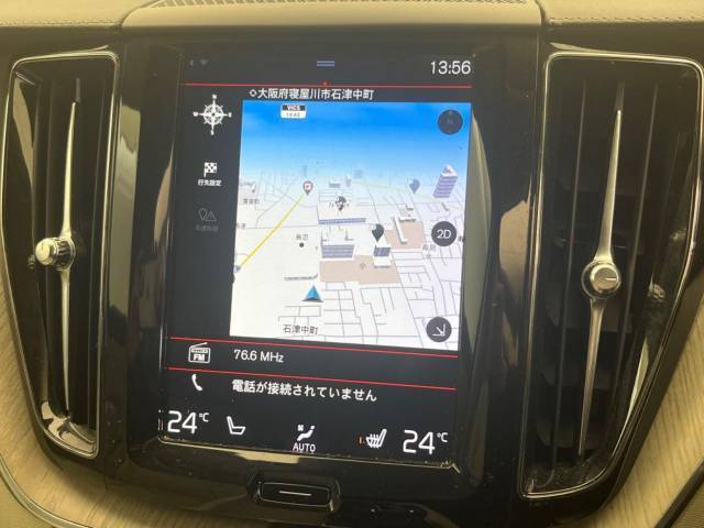 【9インチタッチスクリーン純正HDDナビ】「Apple　Car　Play」「Android　Auto」対応のボルボ先進ナビゲーション「SENSUS」。