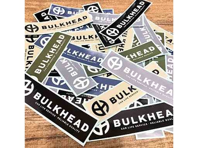 BULKHEADオリジナルステッカーです！愛車に合わせて、お好きなカラーをどうぞ！