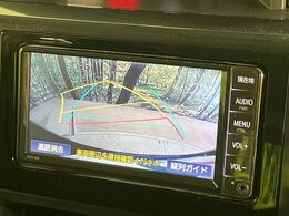 【バックカメラ】駐車時に後方がリアルタイム映像で確認できます。大型商業施設や立体駐車場での駐車時や、夜間のバック時に大活躍！運転スキルに関わらず、今や必須となった装備のひとつです！