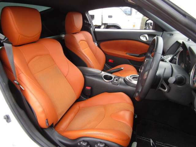 オレンジハーフレザーシート付！　切れも無くスレも少なく綺麗です！