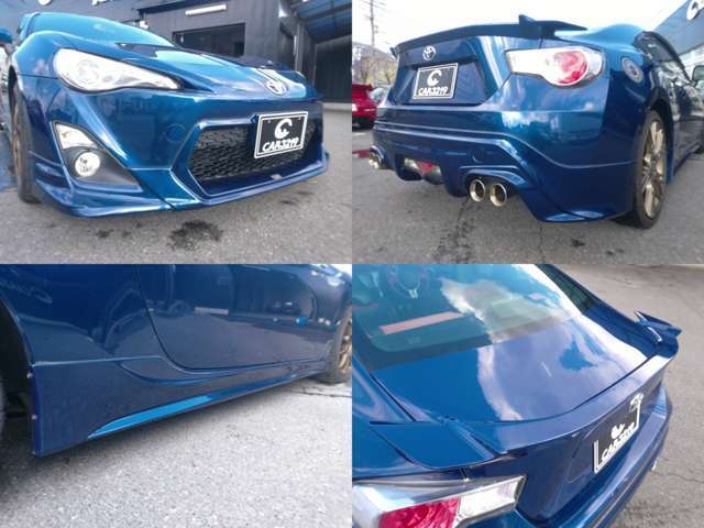 ワンオーナー　修復歴無MT6速　カスタムカー　TRDフルエアロ　TRDマフラー　社外アルミでカッコ良くきまってます。