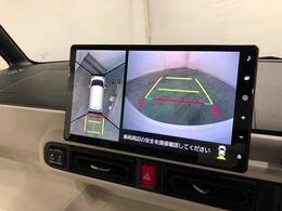 このバックカメラがあると、死角がグッと減るんですよ。特に小さなお子さんや自転車が近くにいるときなんか、すごく安心です。