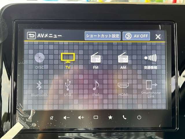 嬉しいナビ付です。知らない道でも安心ですね！更に全方位カメラ付きで運転が苦手な方も車庫入れラクラクです！狭いところでの駐車場もお車を傷つけず安心ですね！フルセグTVも見れますよ！
