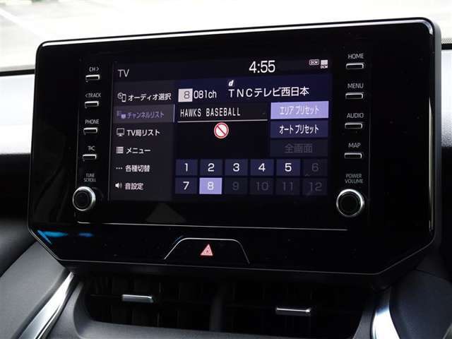地デジ対応、フルセグデジタルTV放送が視聴できます。