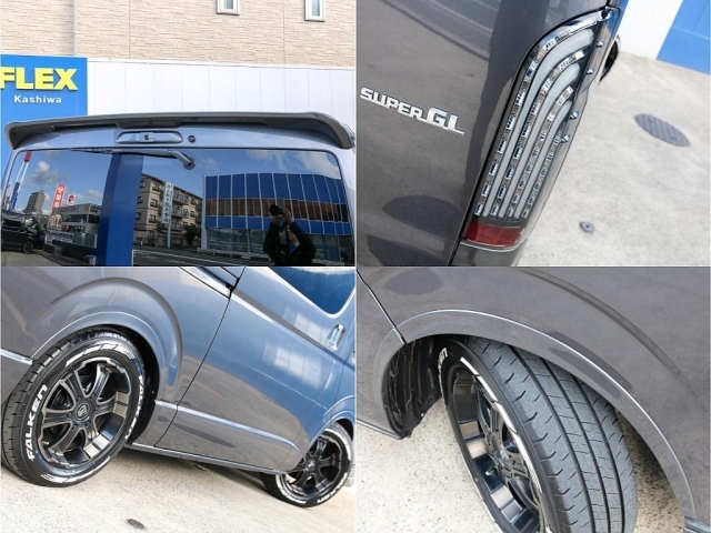 トヨタ純正 リアスポイラーにFLEXオリジナル 煌 テールランプ付き！！