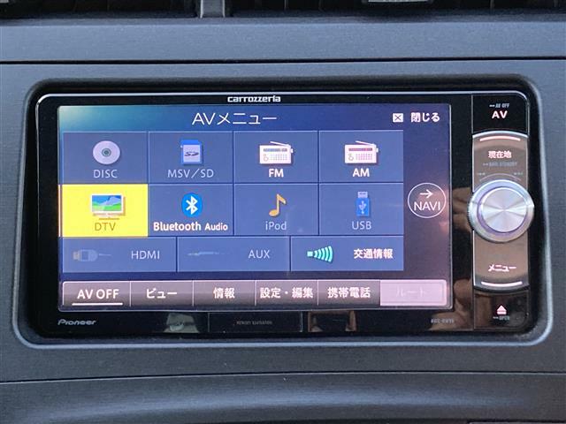 【カーナビゲーション】各種オーディオメディアも充実しているので運転の際も楽しくドライブができますね。