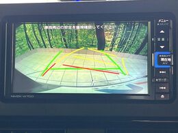 【バックカメラ】駐車時に後方がリアルタイム映像で確認できます。大型商業施設や立体駐車場での駐車時や、夜間のバック時に大活躍！運転スキルに関わらず、今や必須となった装備のひとつです！